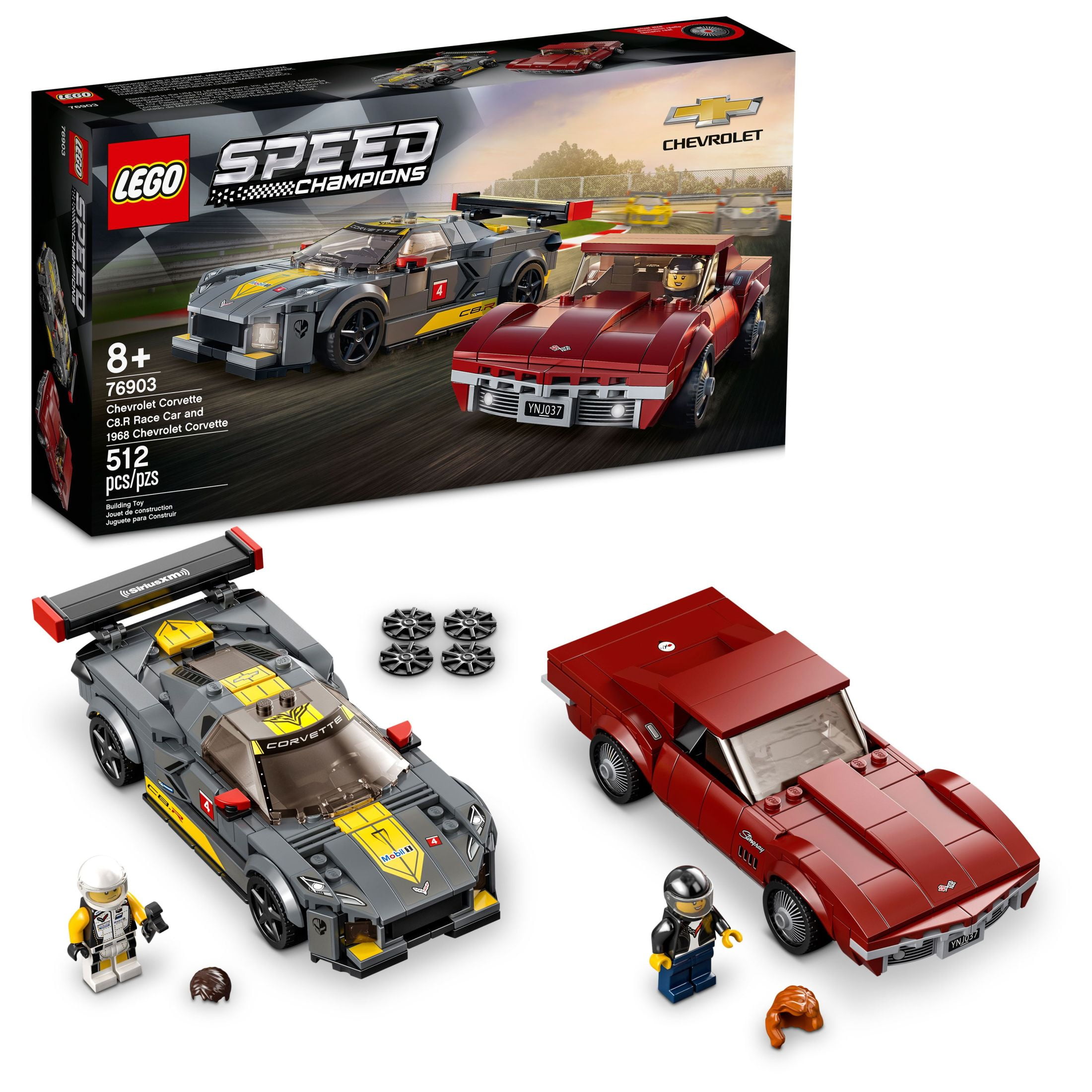 Added LEGO Speed Champions Chevrolet Corvette C8.R Race Car and 1969 Chevrolet Corvette 76903 Building Toy (512 Pieces) to Wishlist