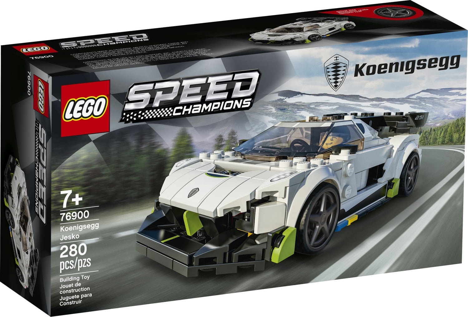 Added LEGO Speed Champions Koenigsegg Jesko 76900 White Racing Car Building Set to Wishlist