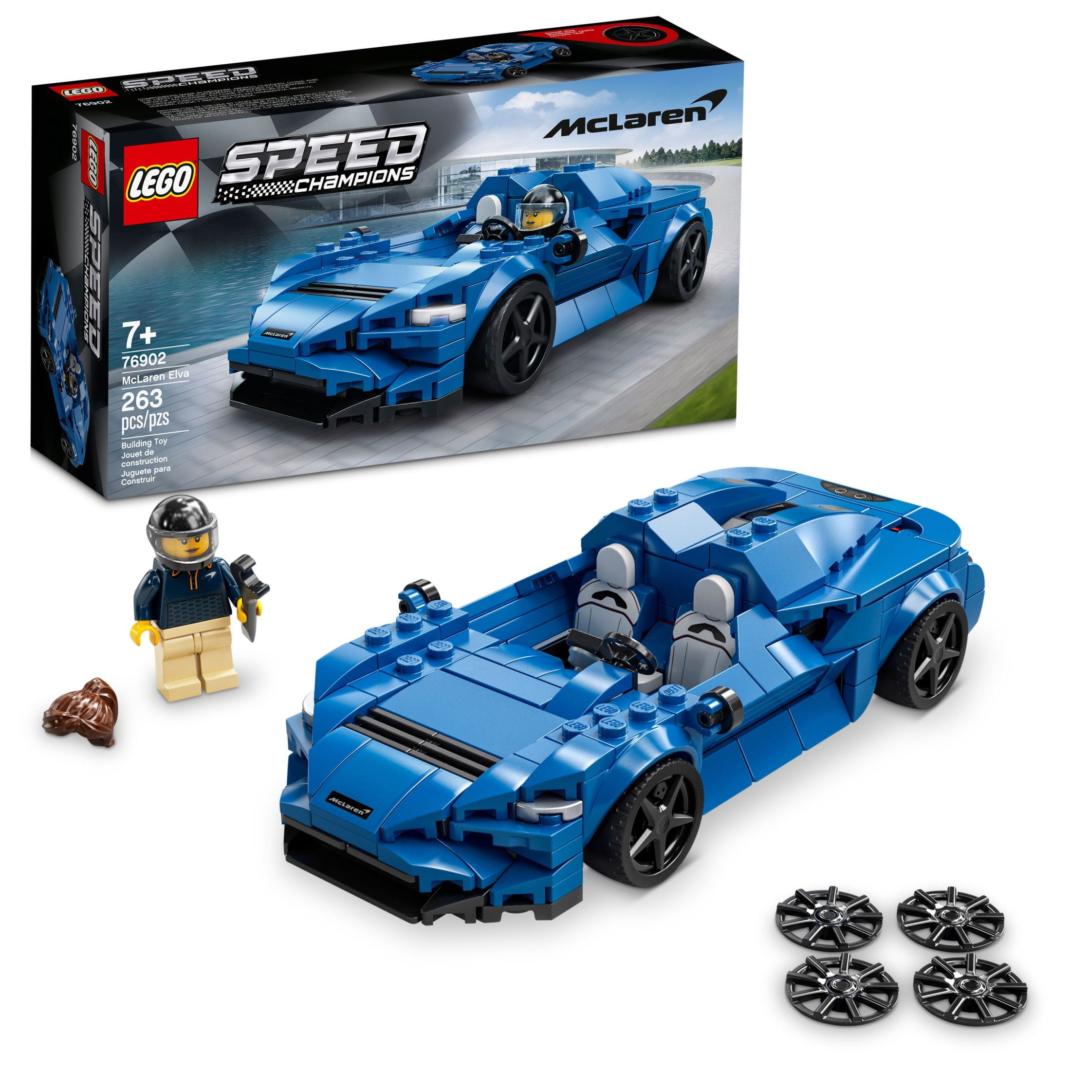 Added LEGO Speed Champions McLaren Elva 76902 Buildable Toy Car for Kids (263 Pieces) to Wishlist