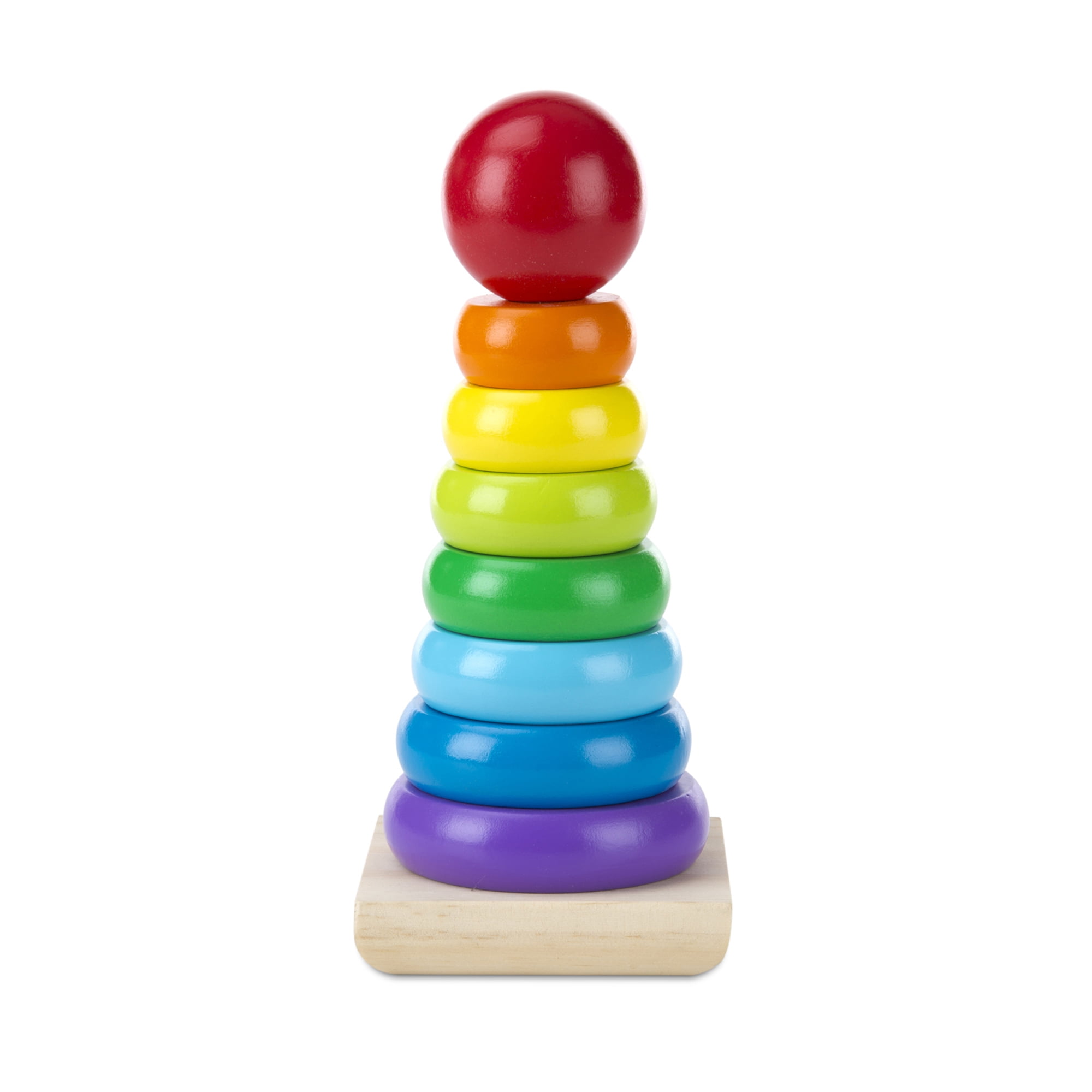 Added Melissa & Doug Rainbow Stacker Wooden Ring Educational Toy, 18+ months to Wishlist