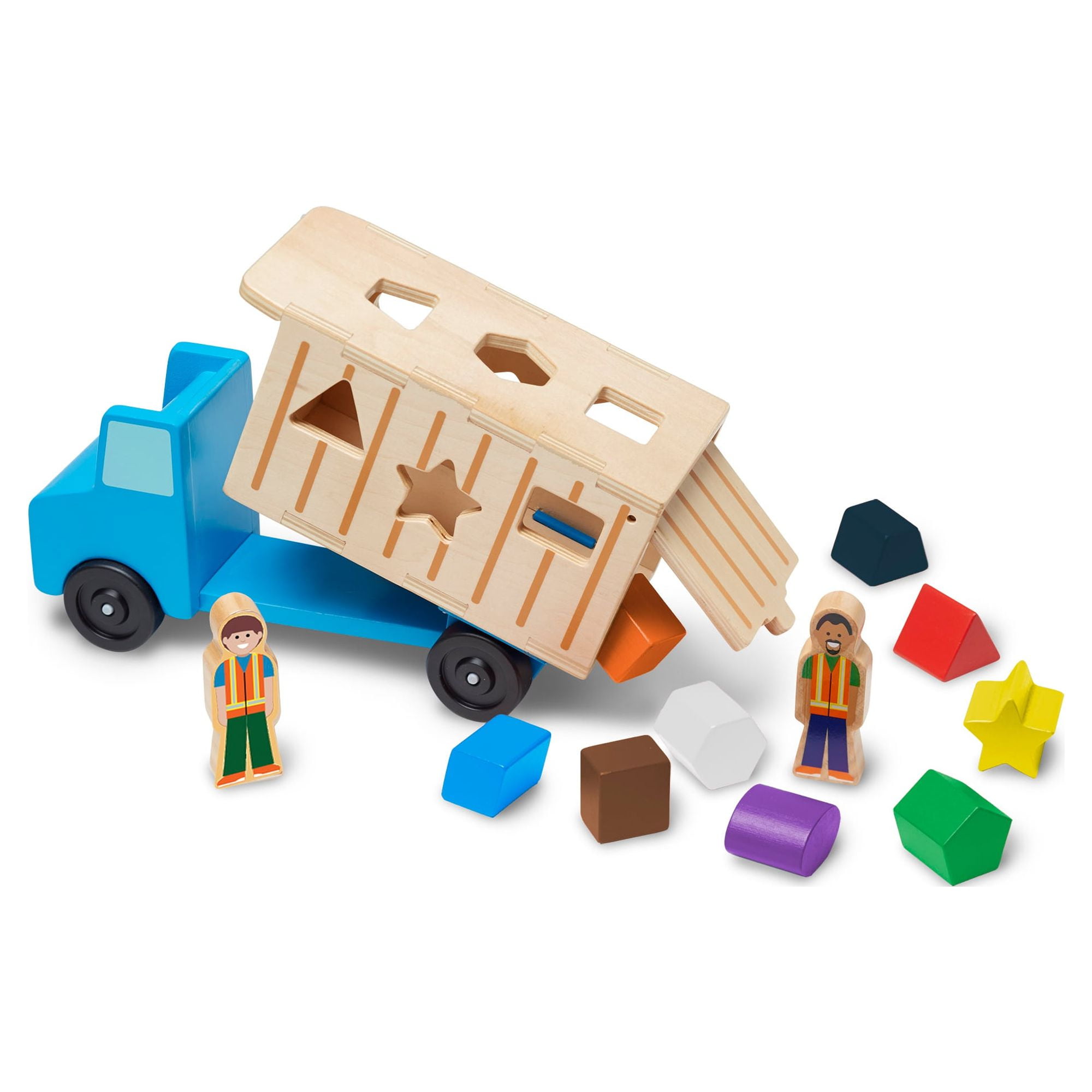 Added Melissa & Doug Shape-Sorting Wooden Dump Truck Toy With 9 Colorful Shapes and 2 Play Figures to Wishlist