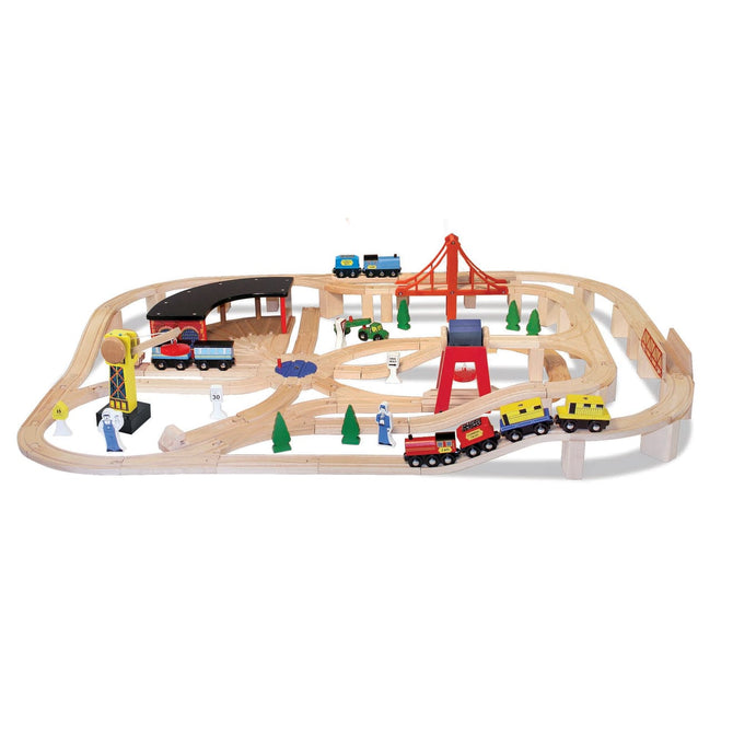 Added Melissa & Doug Wooden Railway Set to Wishlist